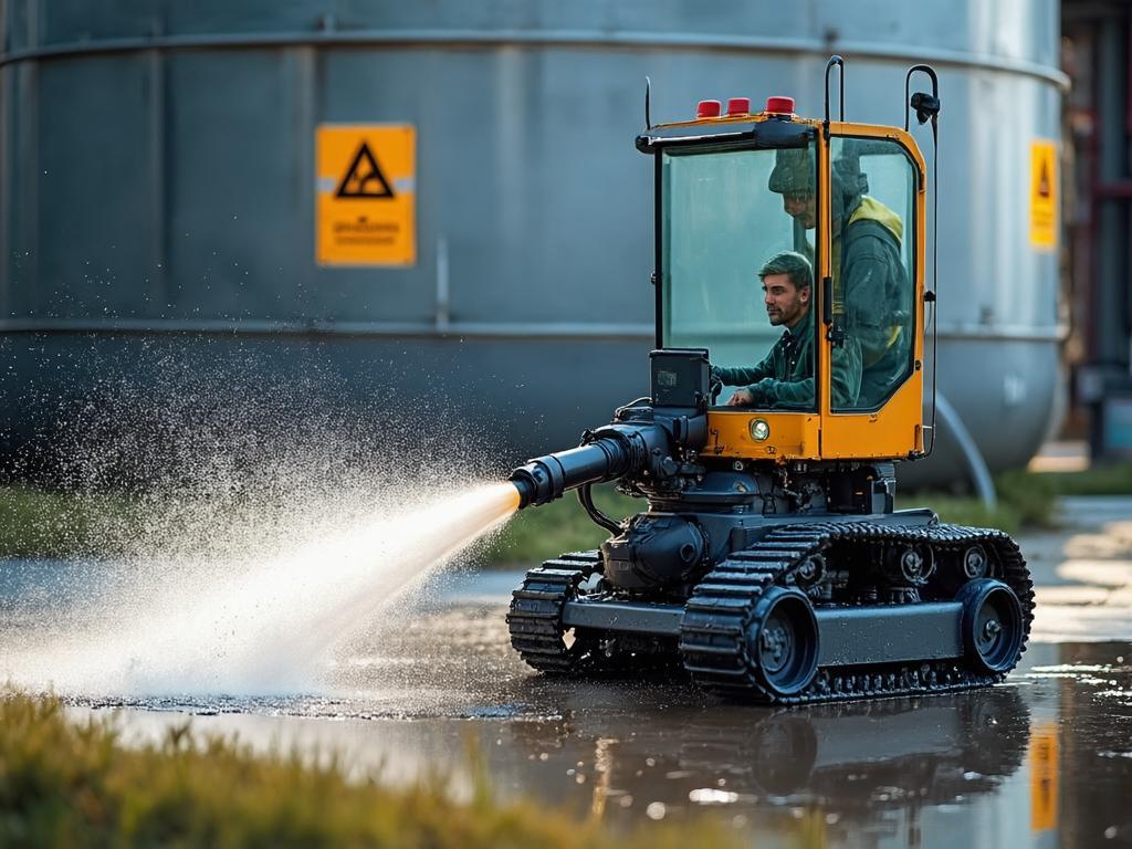 Why remote-controlled cleaning improves confined-space safety in crude oil storage tanks